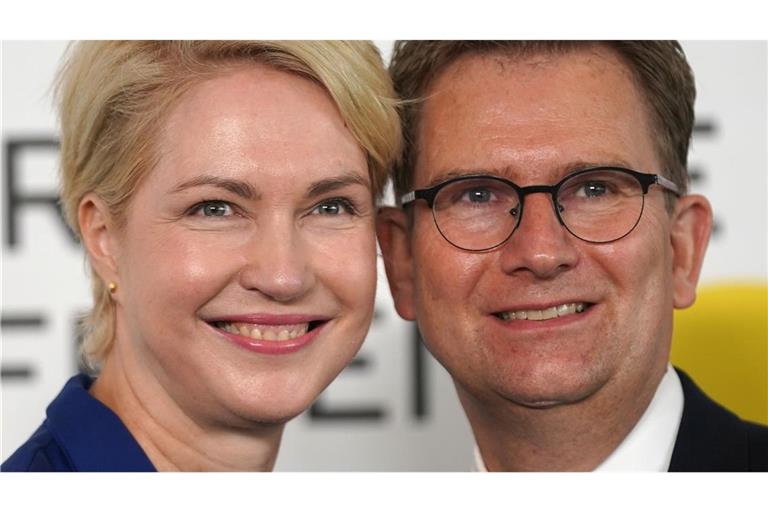 Seit 25 Jahren verheiratet: Schwesig und ihr Ehemann Stefan. (Archivbild)