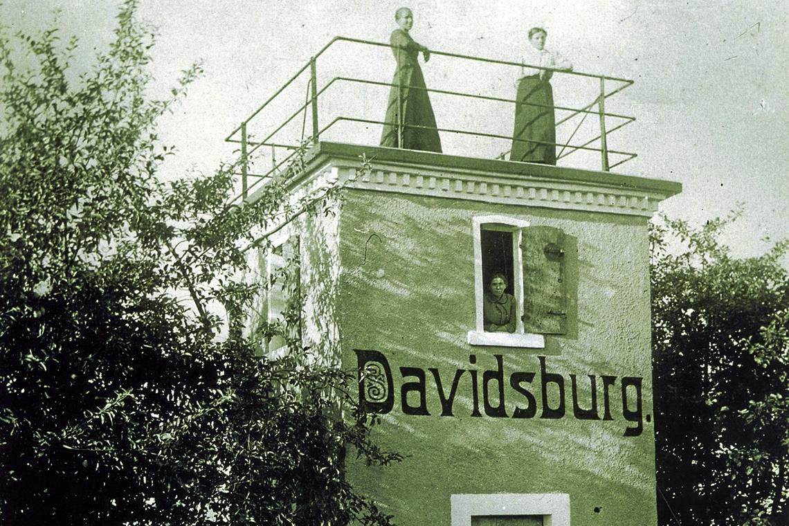 Die Davidsburg war ein Ausflugsziel