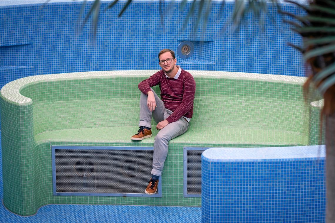 „Backnang war bisher ein Verlustgeschäft“ Seit drei Monaten leitet Ricardo Haas ein Schwimmbad ohne Gäste. Dass er Backnang zum Monatsende Richtung Göttingen verlässt, hat aber vor allem private Gründe.Foto: A. Becher