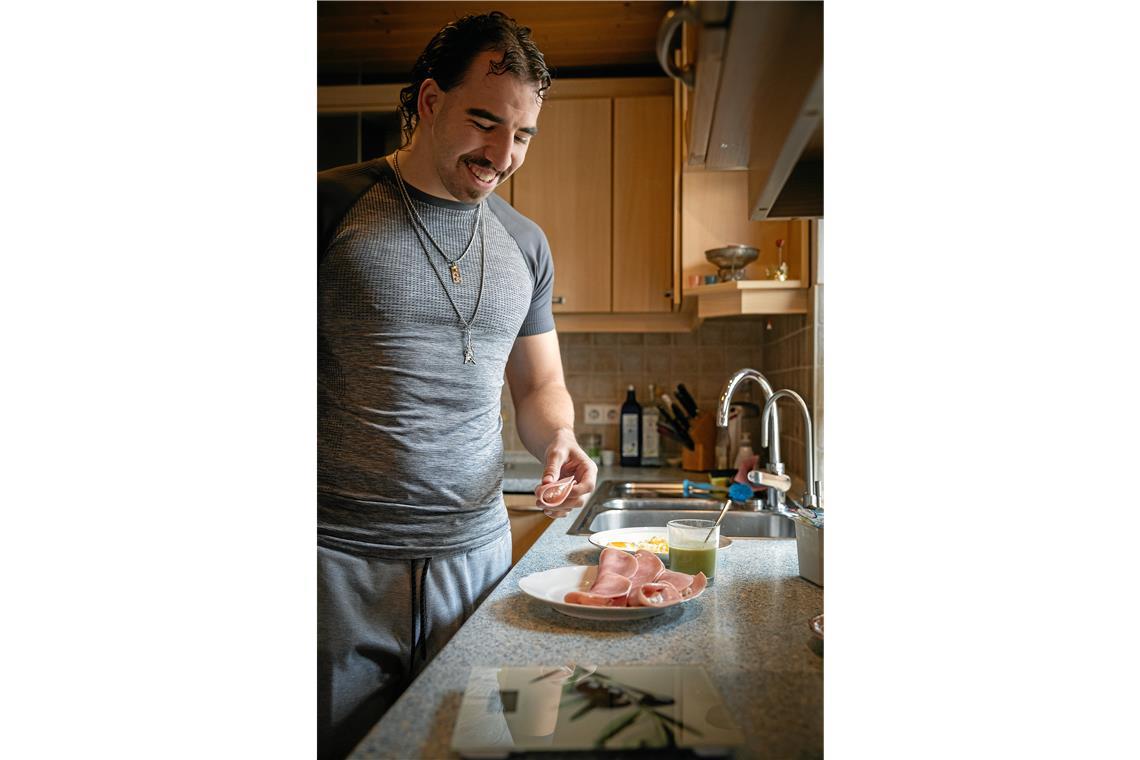 Seit zwei Jahren achtet Tobias Freder auf eine eiweißreiche Ernährung. Fotos: Alexander Becher