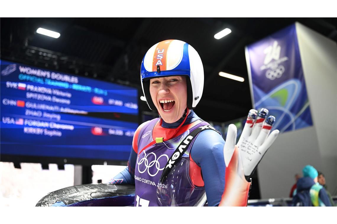 Selbst ernannte "Olympia-Bachelorette": US-Rodlerin Sophia Kirkby landete zweimal auf Platz fünf, dann ging sie auf mehrere Dates.