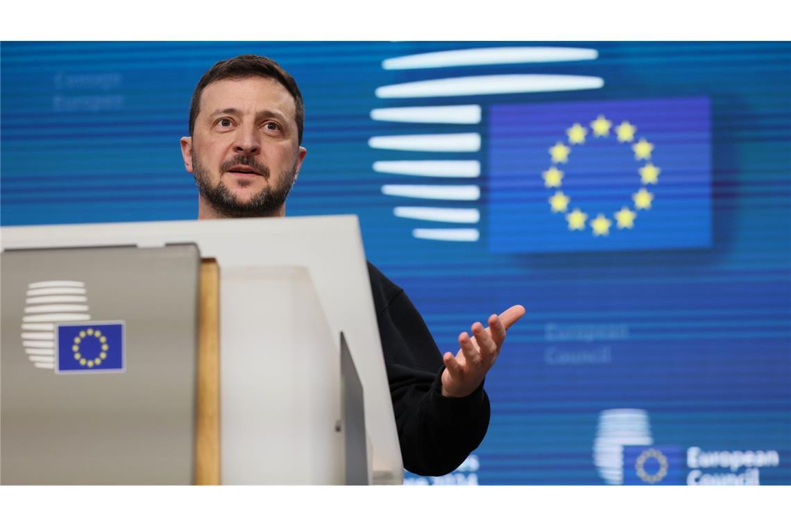 Selenskyj bekommt in Washington Unterstützung aus Europa. (Archivbild)