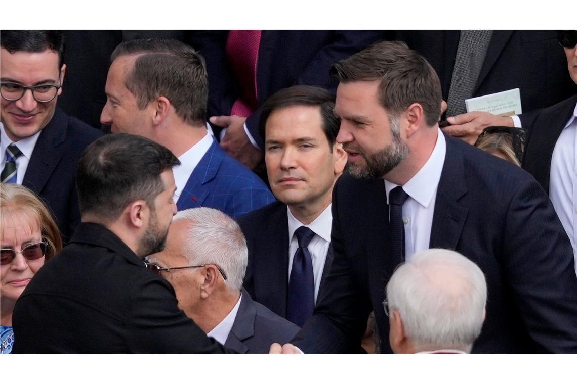 Verbündete der Ukraine drohen Russland mit neuen Sanktionen Selenskyj trifft US-Vizepräsident Vance.
