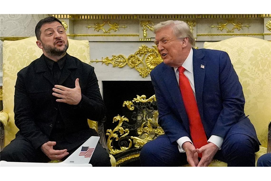 Selenskyj und Trump sprachen vor Journalisten - diesmal ohne Eklat.