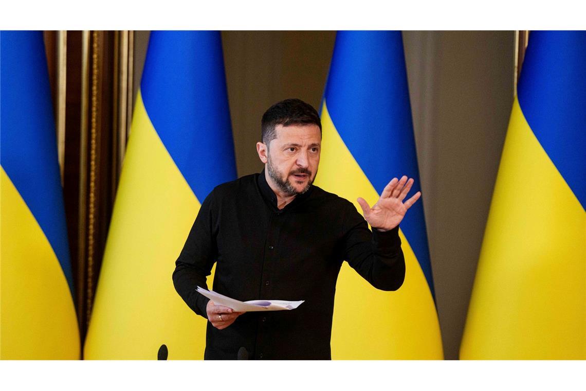 Ukraine-Treffen: Zögerndem Putin drohen neue Sanktionen Selenskyj will in Istanbul auf Putin warten. (Archivbild)