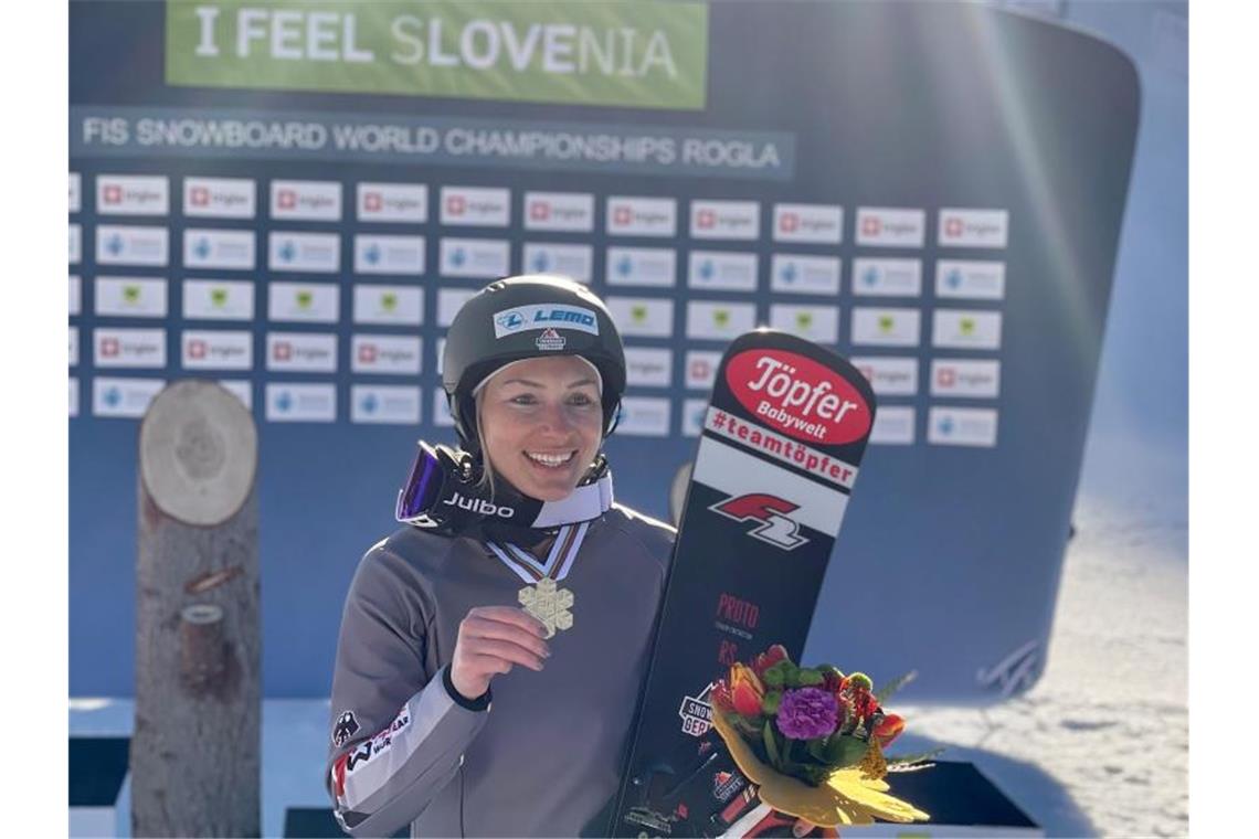 Snowboarderin Jörg rast erneut zu WM-Gold - „Bin sprachlos“