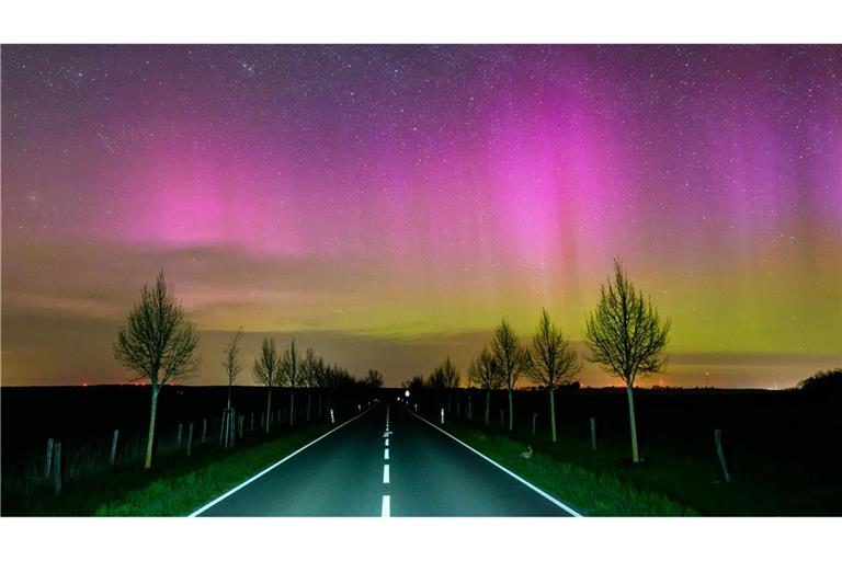 Seltenes Naturschauspiel: In der vergangenen Nacht waren Polarlichter über Teilen von Brandenburg zu sehen.