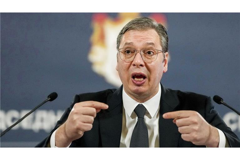 Serbiens Präsident Vucic sind die Proteste gegen Korruption lästig.