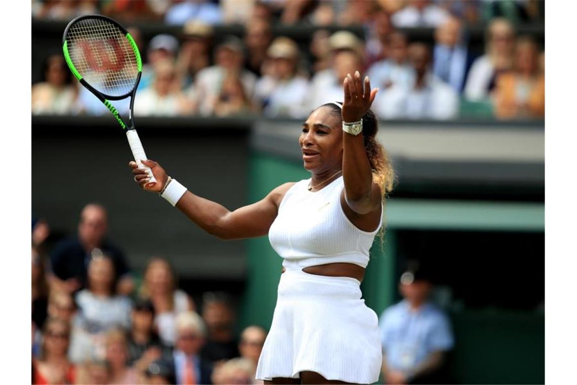 Serena Williams haderte mit ihrem Spiel. Foto: Adam Davy/PA Wire