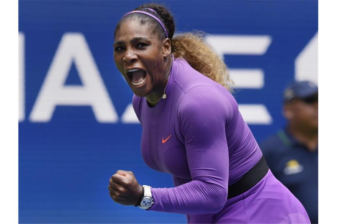 Serena Williams will in New York ihren 24. Grand-Slam-Titel klarmachen. Foto: Sarah Stier/FR171690 AP