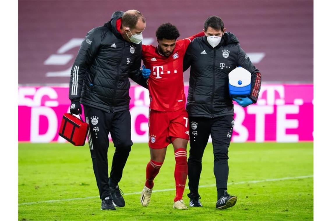 Serge Gnabry fehlt den Münchnern in Gladbach. Foto: Sven Hoppe/dpa