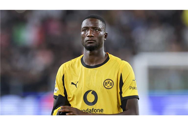 Serhou Guirassy von Borussia Dortmund sorgte beim Spiel in Turin unfreiwillig für eine Kuriosität.