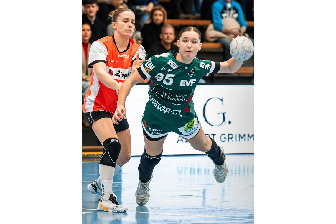 Setzt sauber zum Wurf an: die Göppingerin Lara Däuble