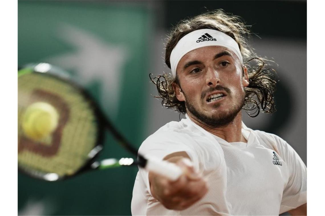 Zverev bei French Open erstmals im Halbfinale Setzte sich im Paris-Viertelfinale gegen Daniil Medvedev durch: Stefanos Tsitsipas. Foto: Thibault Camus/AP/dpa