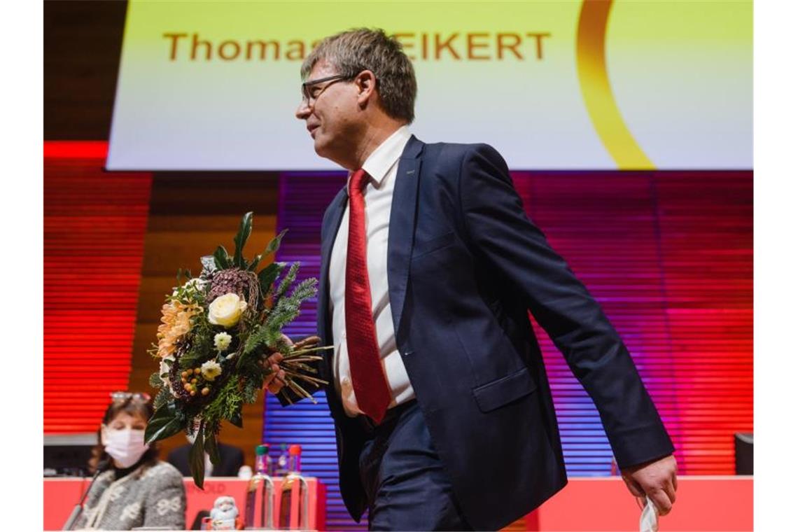 Setzte sich mit großer Mehrheit bei der DOSB-Mitgliederversammlung durch: Thomas Weikert. Foto: Michael Reichel/PA/DOSB/dpa