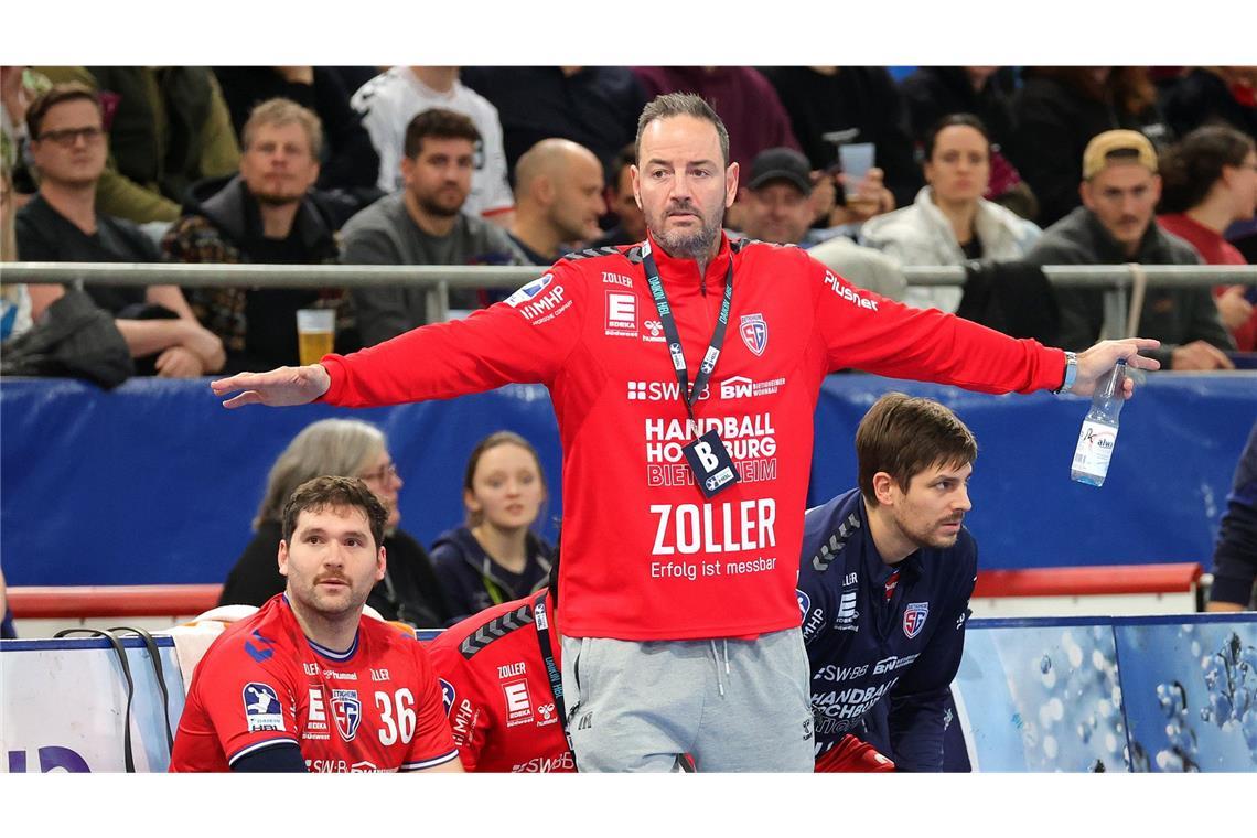 Lenny Rubins Gewaltwurf entscheidet Handball-Derby SG-Coach Iker Romero