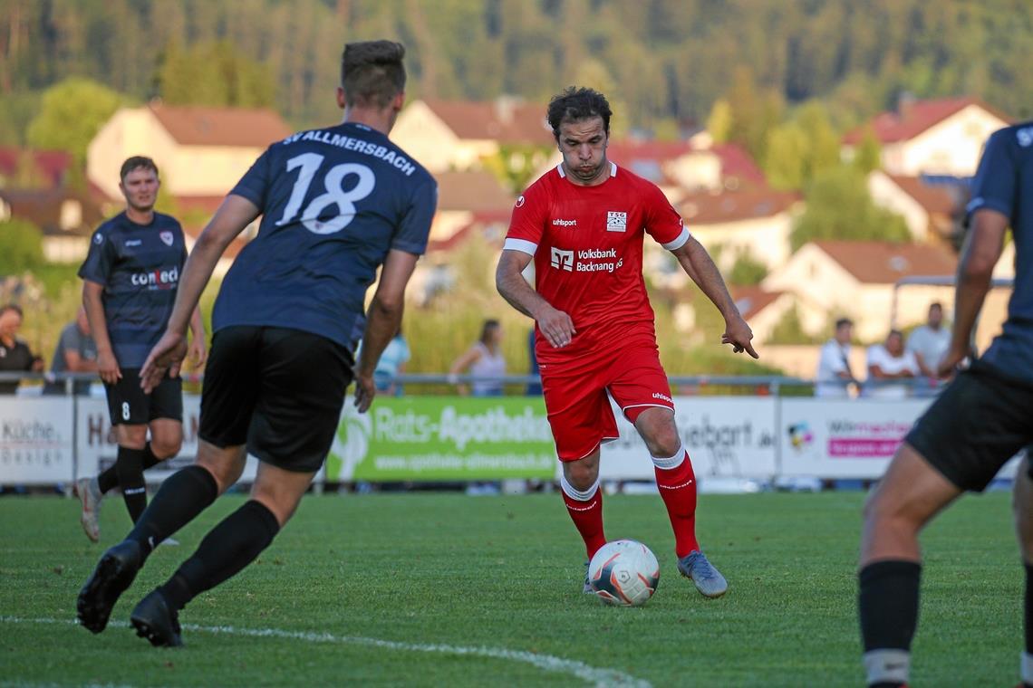 Shqiprim Binakaj ist ab sofort nicht mehr für die TSG am Ball. Aus beruflichen Gründen hat der Mittelfeldspieler keine Zeit mehr, um dem Oberligisten weiterzuhelfen. Foto: A. Becher