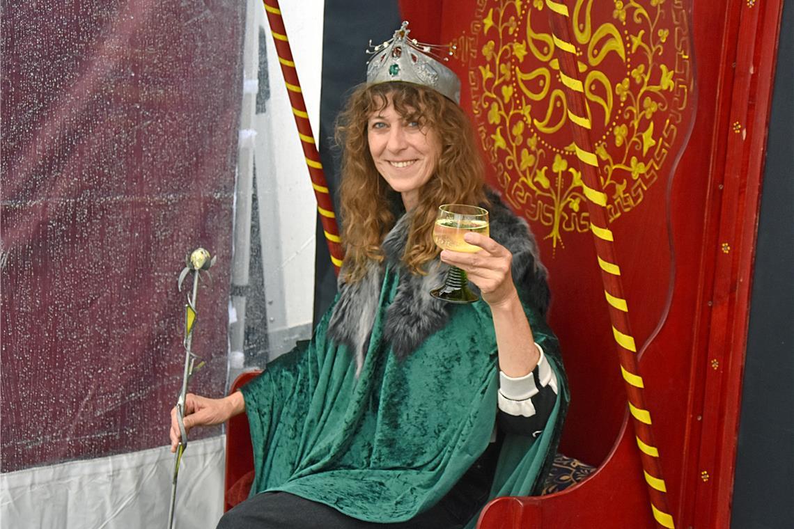 Sich einmal wie eine Königin auf dem Thron fühlen. Das war am Stand von Daniela ...