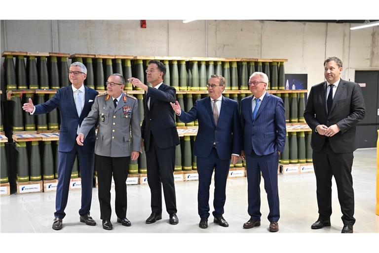 Sie kann bis zu 40 Kilometer weit geschossen werden: Artilleriemunition von Rheinmetall.