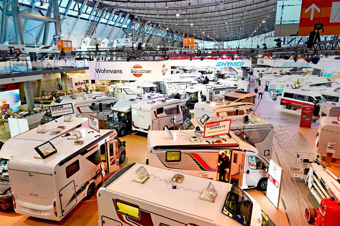 Ein Marktplatz für Reiselustige – die CMT ist eröffnet Sie nehmen mittlerweile einen großen Teil der CMT ein: die Caravans und Wohnmobile