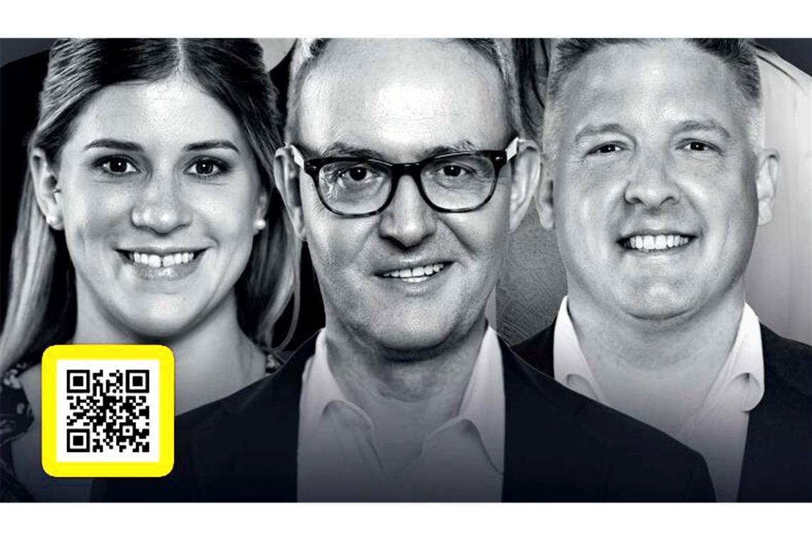 Sie repräsentieren Pro Stuttgart: Elisabeth Seitz, Alexander Wehrle und Holger Siegle (von links).