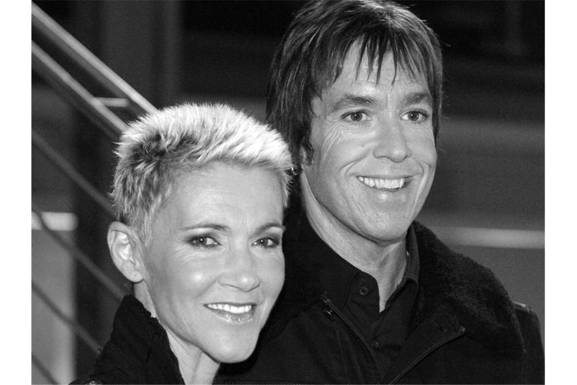 Sie waren Roxette: Marie Fredriksson und Per Gessle. Foto: Jörg Carstensen/dpa