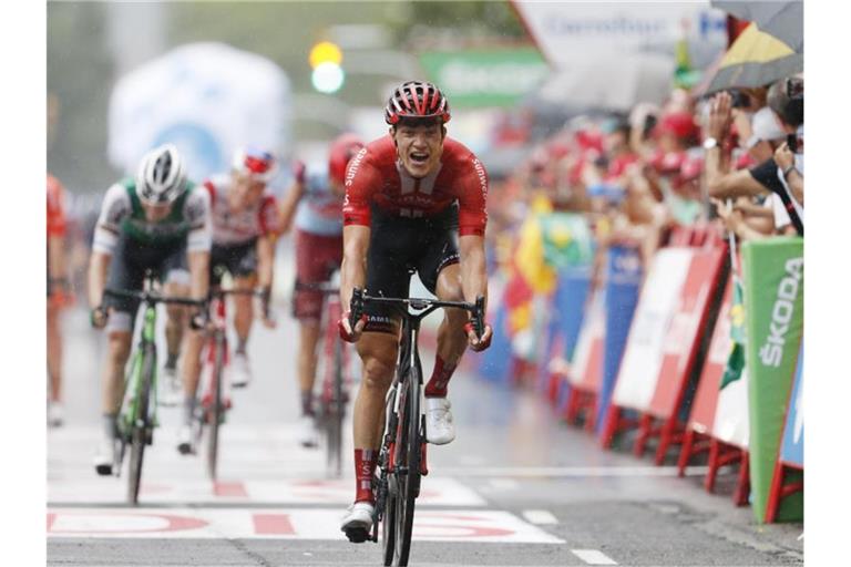 Sieger der 8. Vuelta-Etappe: Nikias Arndt vom Team Sunweb. Foto: Yuzuru Sunada/BELGA