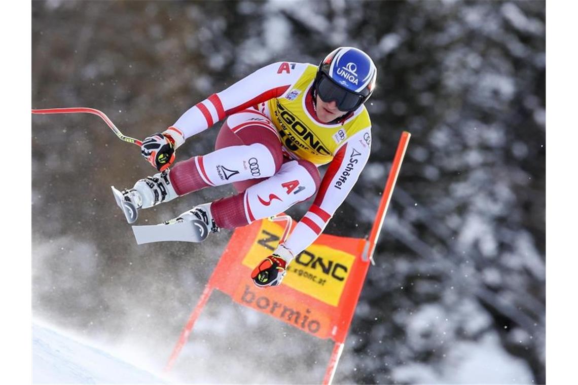 Sieger der Abfahrt in Bormio: Matthias Mayer. Foto: Marco Trovati/AP/dpa