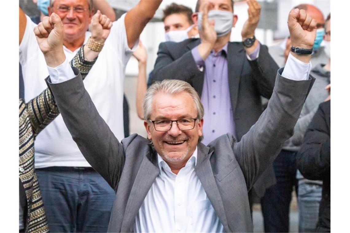 Sieger in Mühlheim an der Ruhr wurde Marc Buchholz von der CDU. Foto: Arnulf Stoffel/dpa