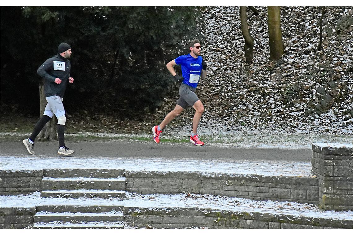 Sieger Jens Mergenthaler (Winnenden) auf seiner letzten Runde kurz vor dem Ziel....