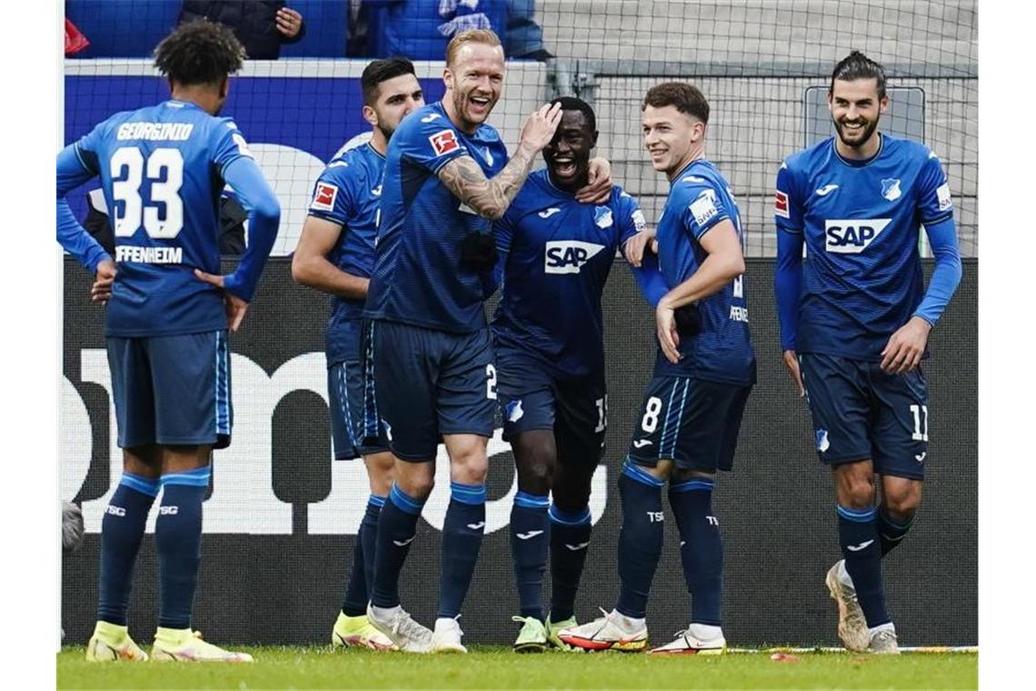 Siegt gegen RB Leipzig: TSG 1899 Hoffenheim. Foto: Uwe Anspach/dpa