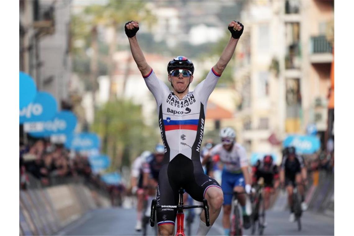 Slowene Mohoric siegt bei Mailand-Sanremo Siegte als erster Slowene bei Mailand-Sanremo: Matej Mohoric. Foto: Gian Mattia D'alberto/LaPresse/AP/dpa