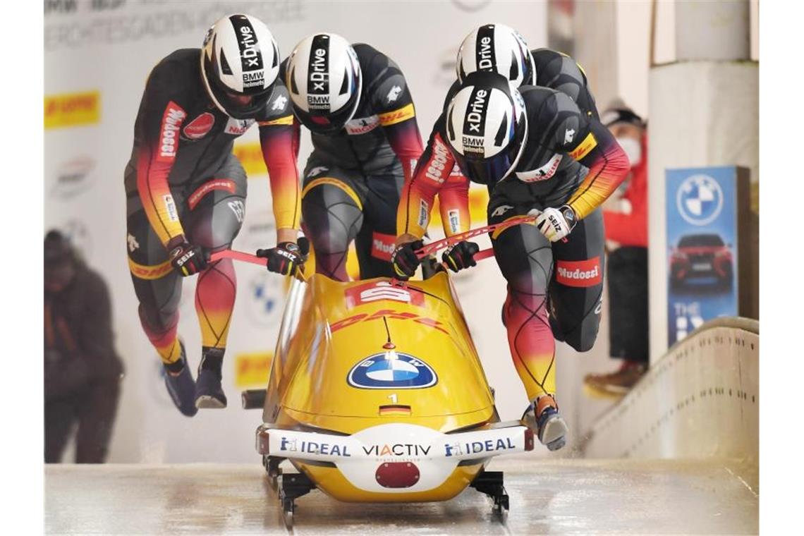 „Eigene Liga“: Weltcupsieg Nummer 50 für Bobpilot Friedrich Siegte im Königssee auch im Viererbob: Francesco Friedrich. Foto: Tobias Hase/dpa