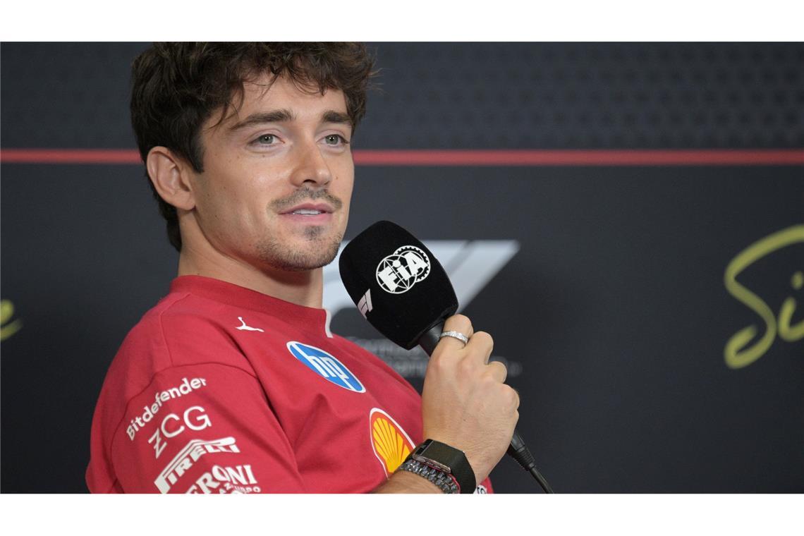 Sieht die Lösung mit Kühlwesten noch skeptisch: Ferrari-Star Charles Leclerc.