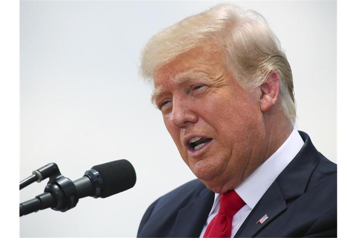 Trump klagt gegen Twitter, Facebook und Google nach Rauswurf Sieht eine Verletzung seiner Redefreiheit und zieht vor Gericht: Ex-US-Präsident Donald Trump. Foto: Joel Martinez/The Monitor/AP/dpa