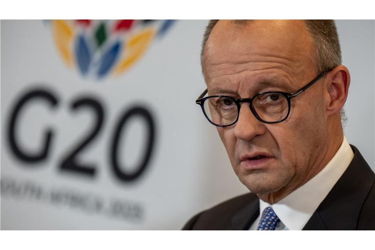 Sieht keine schnelle Rückkehr zum G8-Format: Bundeskanzler Friedrich Merz.