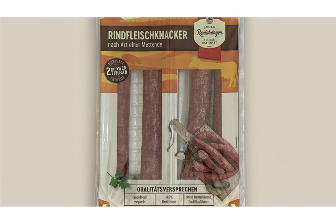 Radeberger Rindfleischknacker – Rückruf bei Supermärkten Sieht lecker aus, kann aber gefährlich werden: Betroffen ist die 240-Gramm-Packung.