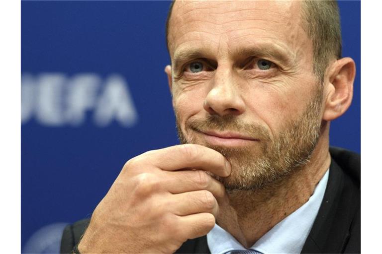 Sieht Probleme bei drei angedachten EM-Spielorten: UEFA-Präsident Aleksander Ceferin. Foto: picture alliance / Laurent Gillieron/KEYSTONE/dpa