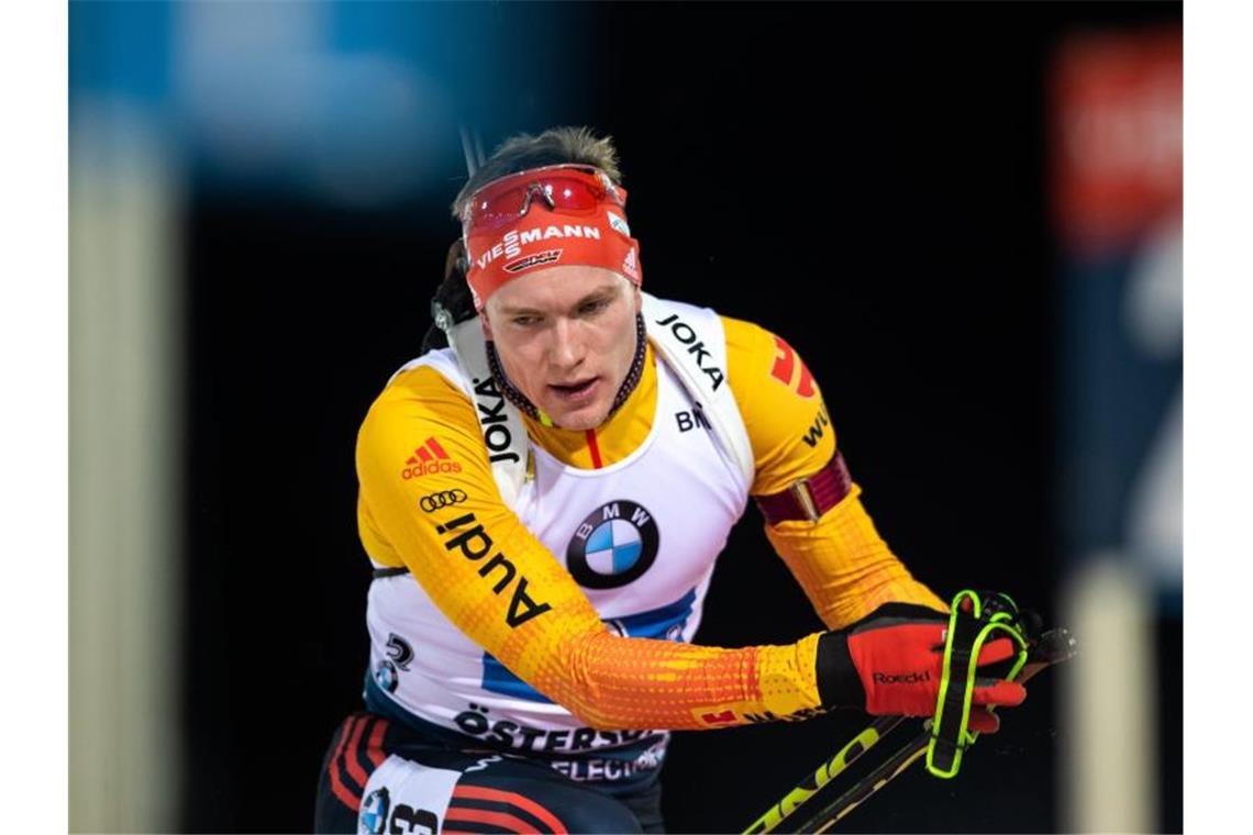 Simon Schempp hatte im Sprint nur den 32. Platz belegt. Foto: Johan Axelsson/Bildbyran via ZUMA Press/dpa