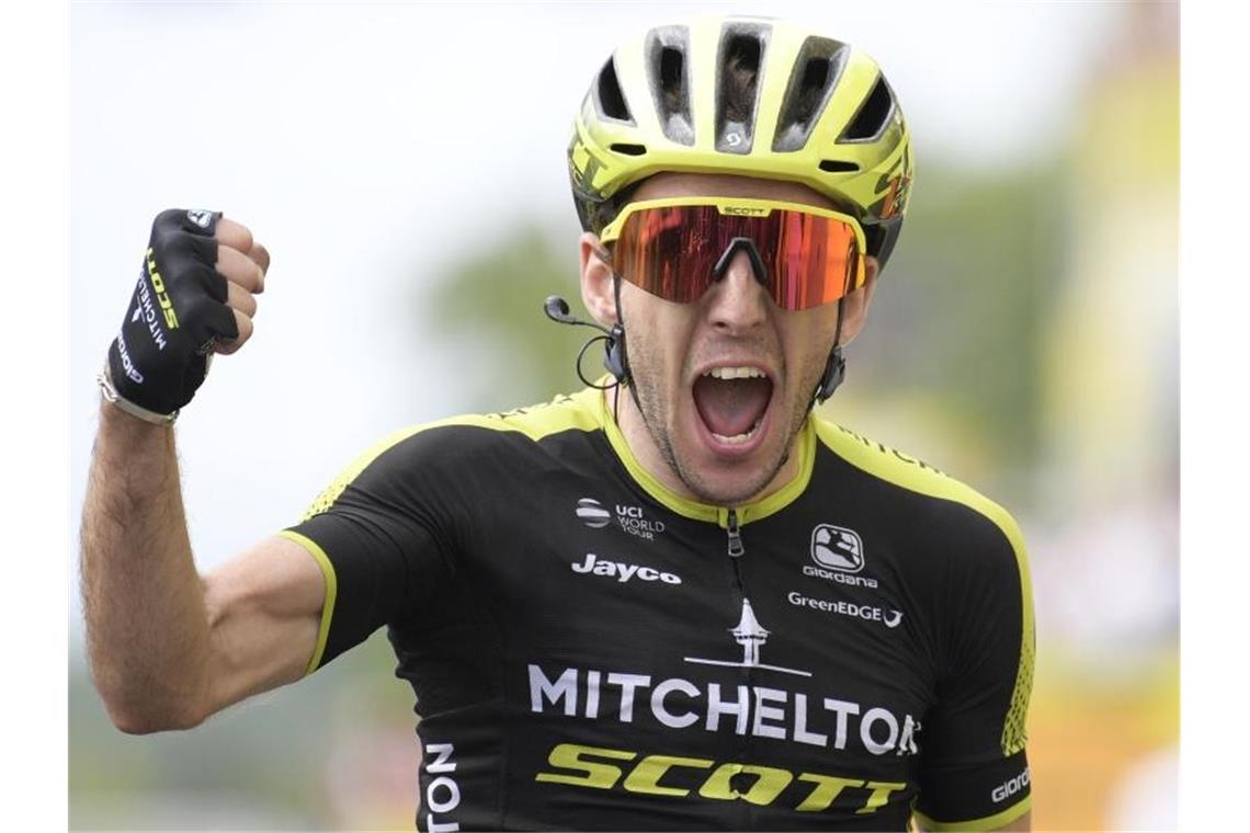 Simon Yates ist der Sieger der zwölften Etappe der Tour de France. Foto: Yorick Jansens/BELGA