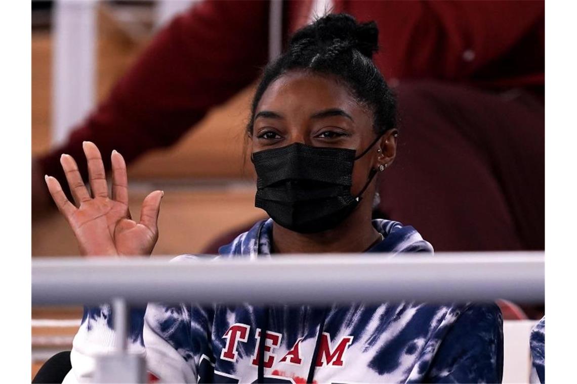Mentale Probleme: Turn-Star Biles bedankt sich für Zuspruch Simone Biles hat wegen mentaler Probleme ihren Start im Einzel-Mehrkampf in Tokio abgesagt. Foto: Mike Egerton/PA Wire/dpa