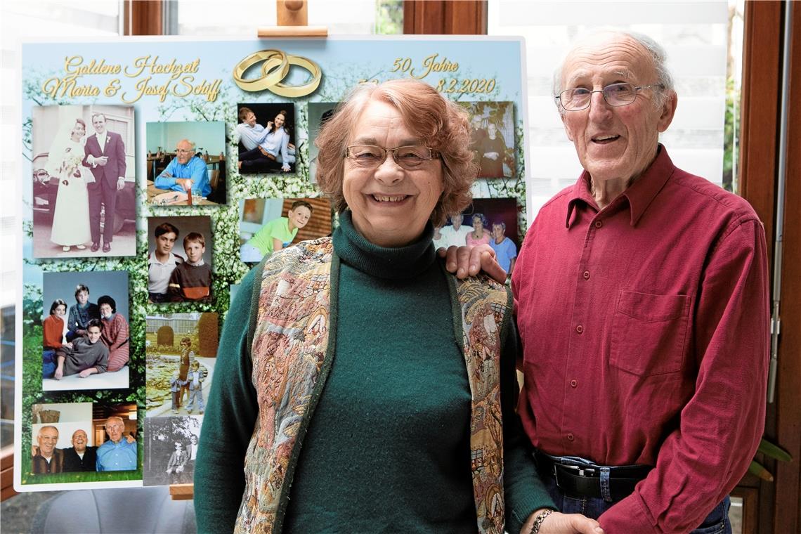 Sind seit 50 Jahren miteinander verheiratet: Maria und Josef Schiff aus Weissach. Foto: A. Becher