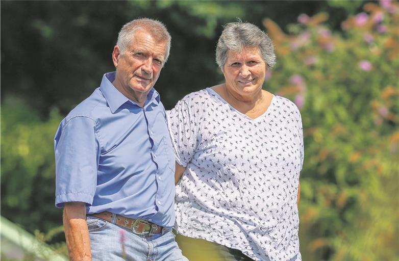Sind seit 50 Jahren verheiratet: Heinz und Karin Sanwald aus Backnang. Foto: A. Becher