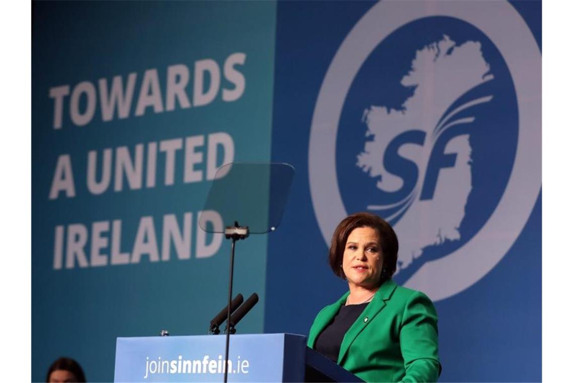 Sinn-Fein-Präsidentin Mary Lou McDonald. Foto: Niall Carson/PA Wire/dpa