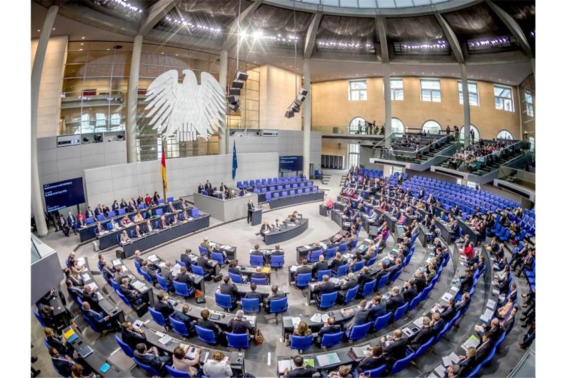 Kritik von Grünen und FDP an AfD-Verhalten im Bundestag Sitzung des Deutschen Bundestages. Am 7. September 1949 trat das Parlament in Bonn erstmals zusammen. Foto: Michael Kappeler