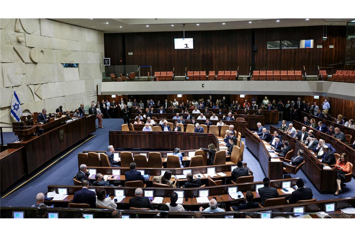 Sitzung im israelischen Parlament in Jerusalem. (Archivbild)