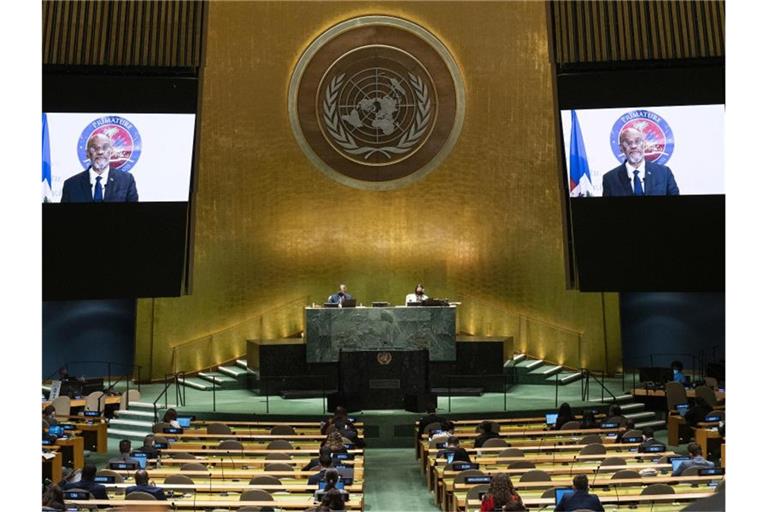 Sitzung in der UN-Generalversammlung am Hauptsitz der Vereinten Nationen. (Archivbild). Foto: Eduardo Munoz/Pool Reuters/AP/dpa