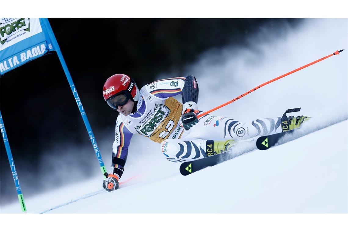 Skirennfahrer Fabian Gratz gelang in Alta Badia ein famoser zweiter Durchgang.