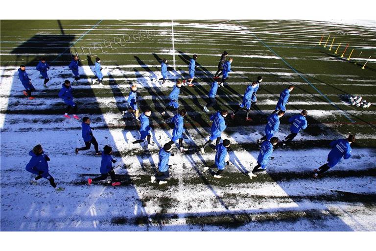 So sahen die Trainingsbedingungen vor zwei Jahren in Degerloch aus.