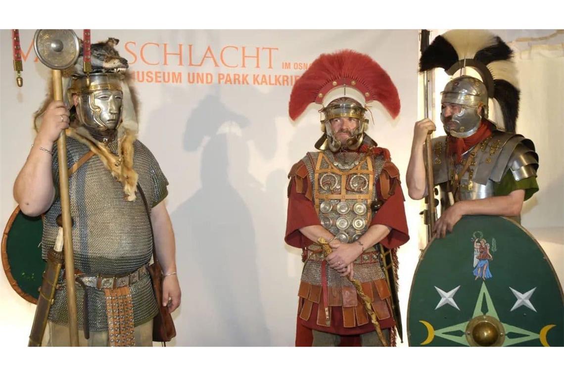 So sahen römische Soldaten aus der der Zeit der Varusschlacht 9 n. Chr. aus (Museum und Park Kalkriese, Archivfoto).